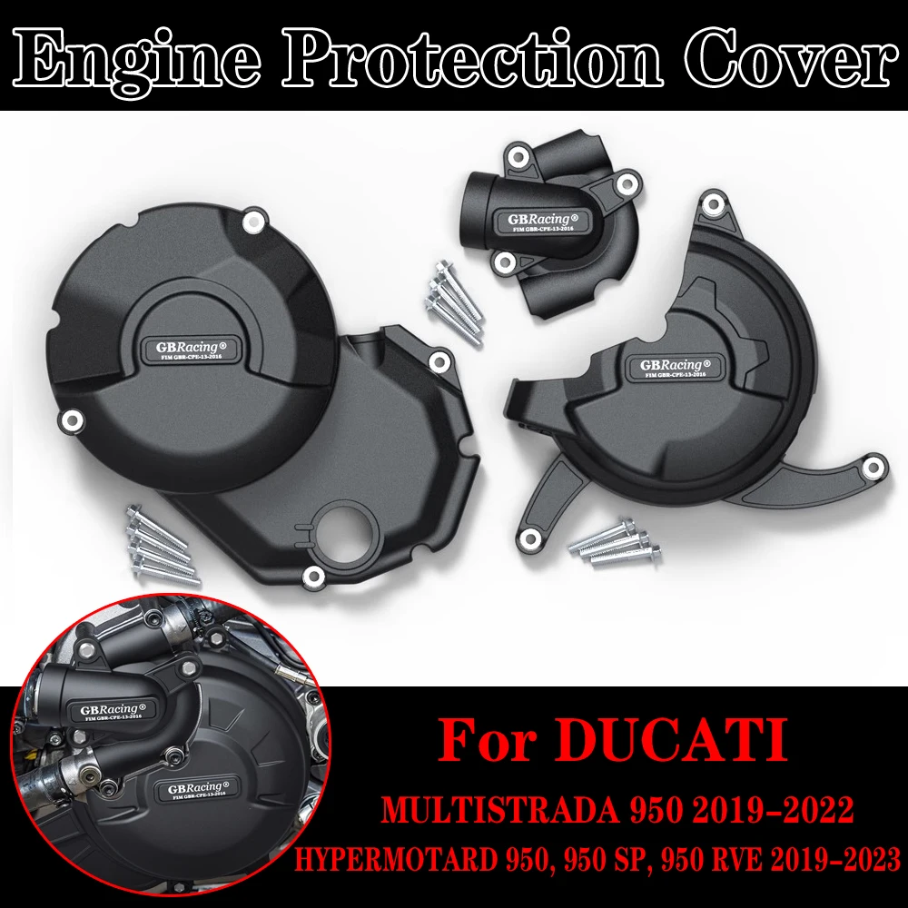 Untuk sepeda motor DUCATI HYPERMOTARD 950, 950 SP, 950 RVE 2019-2023 MULTISTRADA 950 2019-2022 penutup pelindung mesin