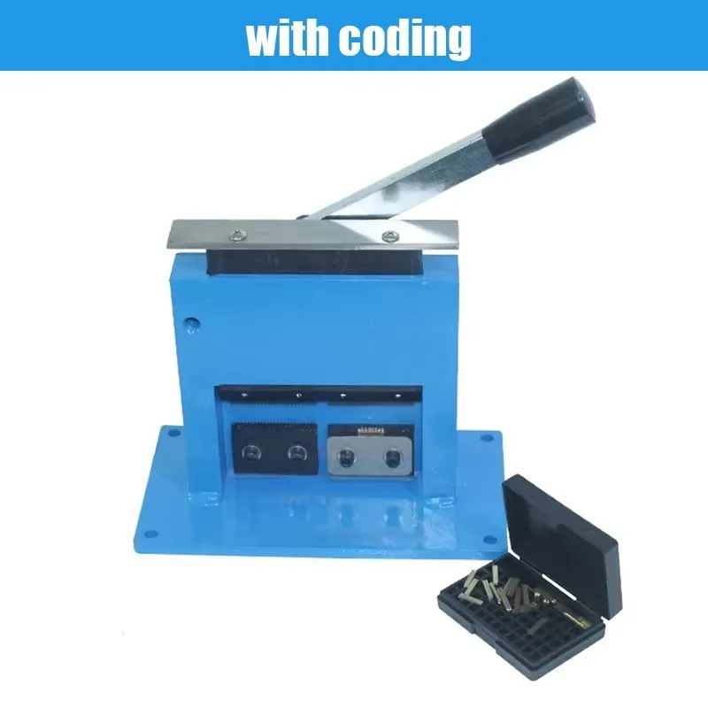Aluminium pijp-afdichtingsmachine, handmatige tafelmodel aluminium tandpasta- en schoenolie-productiedatum-batchnummer-codeermachine