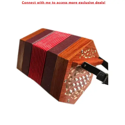 SEASOUND OEM High Quality Cheap 30 Buttons Wood Veneer Concertina Accordion Instrument Acordeon JBC30