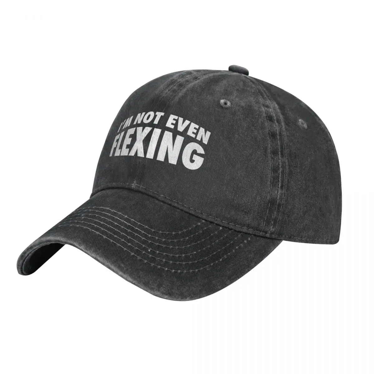 I'm not even flexing - gym jokes and training humour Cap Fashion Beach Kids Hat Luxury Hat Women Caps Men's