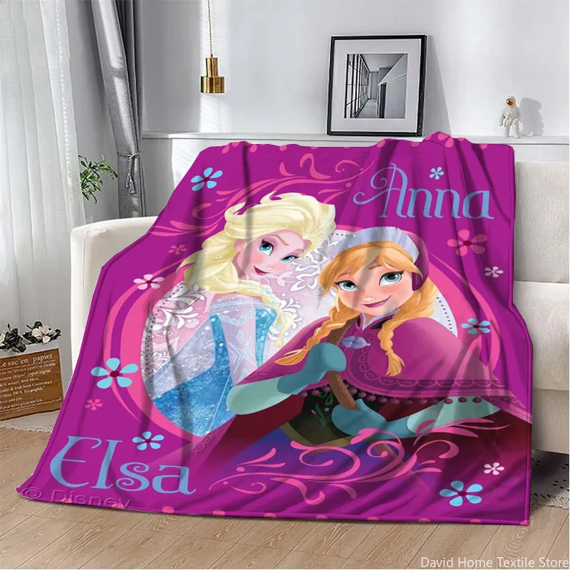 Disney Frozen HD Printed Flannel Thin Blanket King Size Luxury Winter Throw Travel Blankets for Children Sofa  Fashion Gift