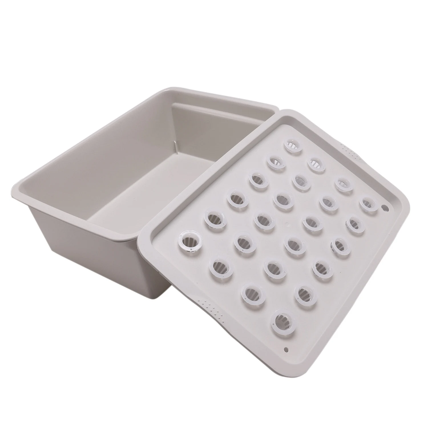 

Discount 24 Hole Hydroponic Planting Box Plant Ground Hydroponic Kit Gardening Flower Pot Indoor Cultivation Box Planting Kit