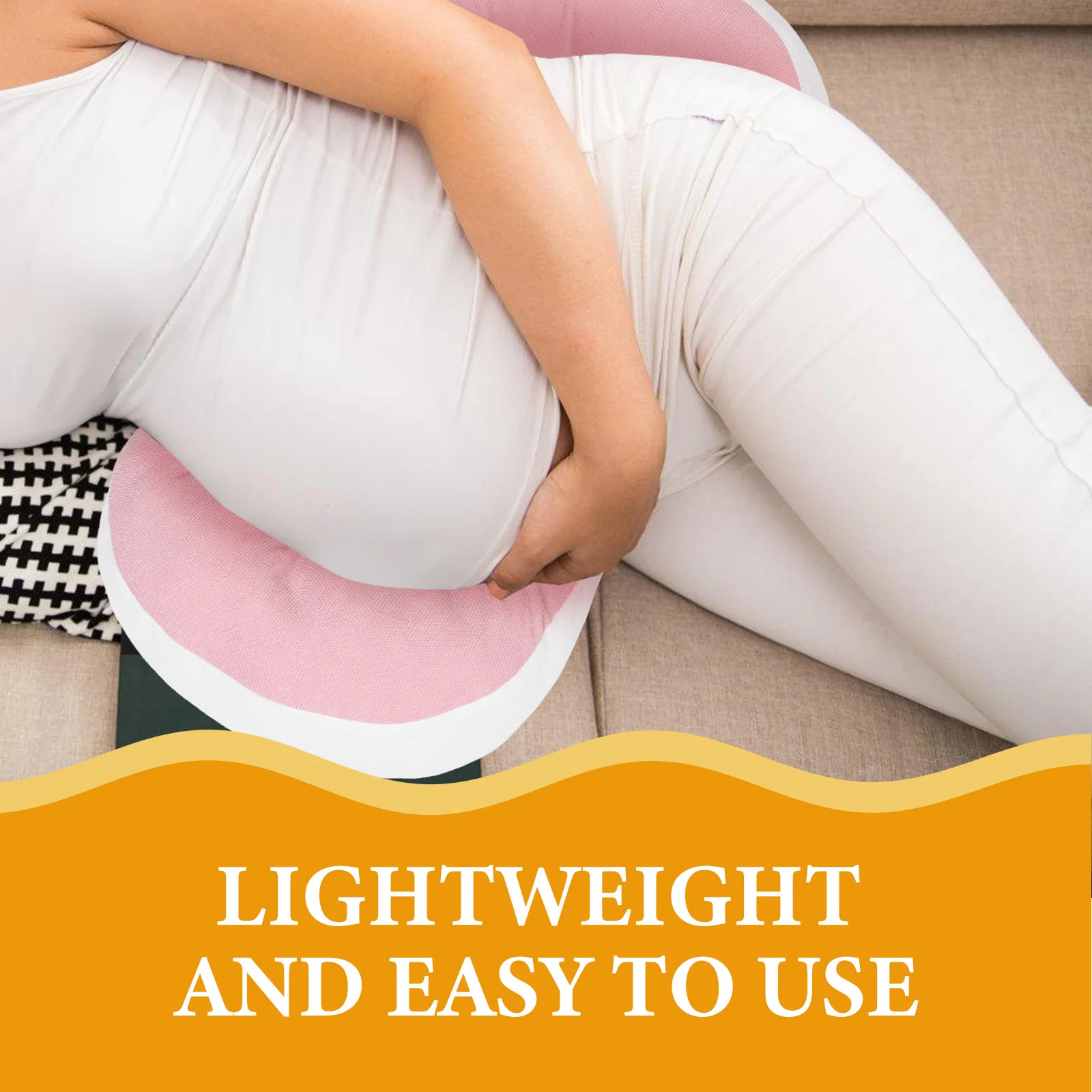 وسادة حمل للنساء على شكل حرف U مع دعم للبطن والظهر لتصميم التبريد المريح للنوم الجانبي #2