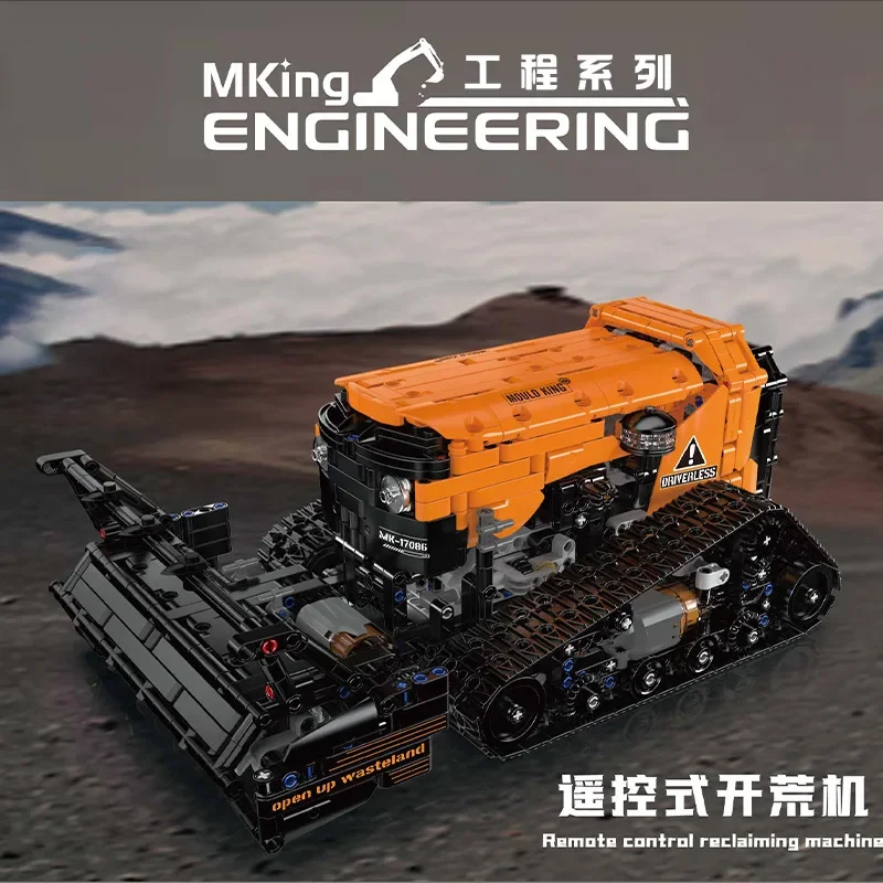 1650 elementów Inżynieryjny Buldozer Zdalnie Sterowany Klocki Konstrukcyjne Zabawka dla dzieci z Aplikacją Trudny Montaż Inteligentny Pojazd do Zabawy