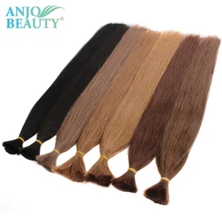 Human Braiding Hair Bulk No Weft 16-28Inch Natural Human Hair Bulk For Braiding 50G/Pcs Remy Straight Bundles Extensions
