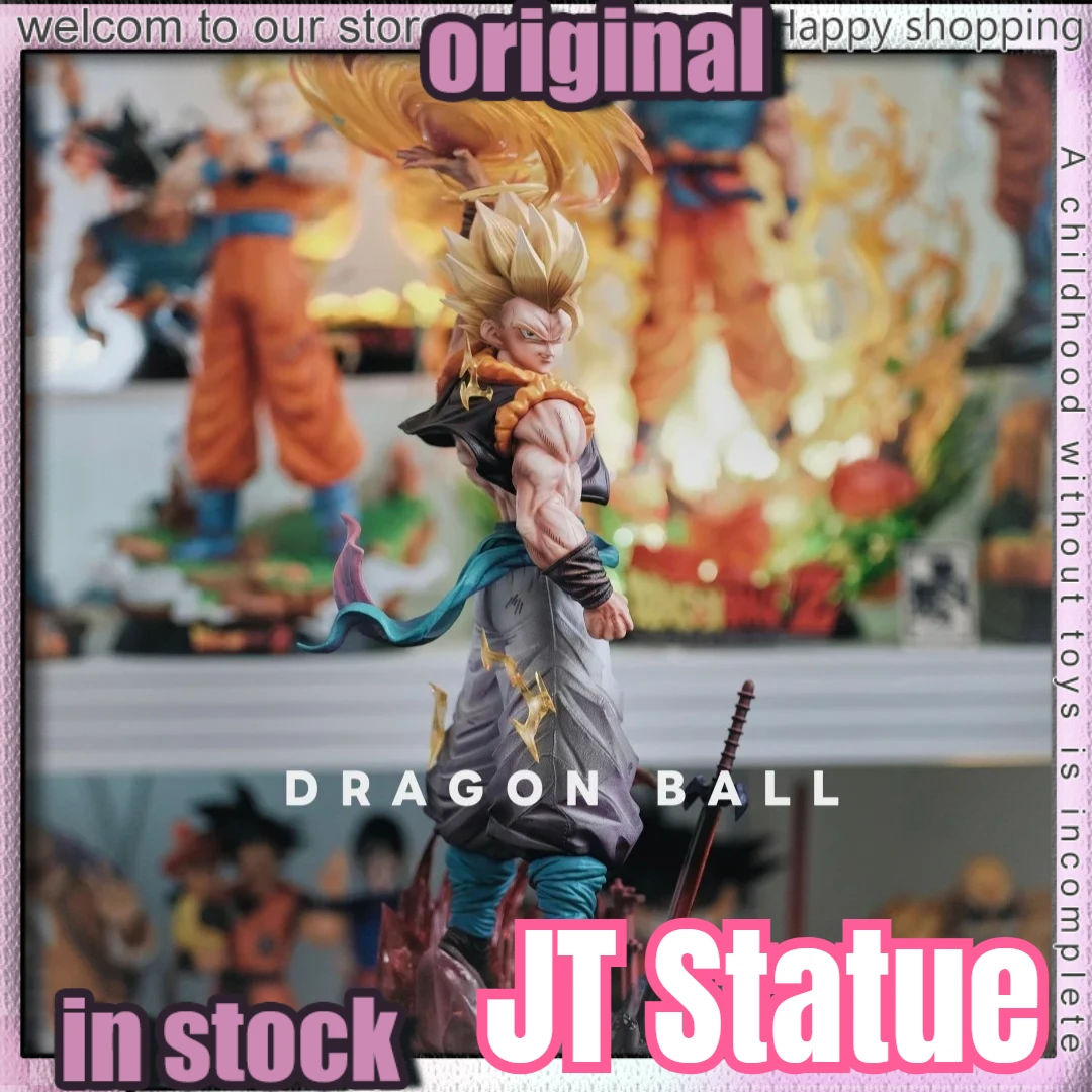

In Stock 45cm JT Statue Yunqi Studio Gogeta 3 Head Sculpts Full Set Statue Dragon Ball Z Resin Figure Collection Toys Model Gift