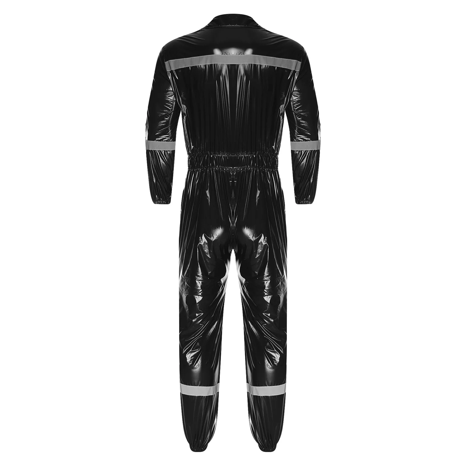 الرجال لامعة مقاوم للماء المضادة للغبار وزرة طويلة الأكمام مصنع العمل رش الطلاء ورشة عمل ملابس السلامة السروال القصير