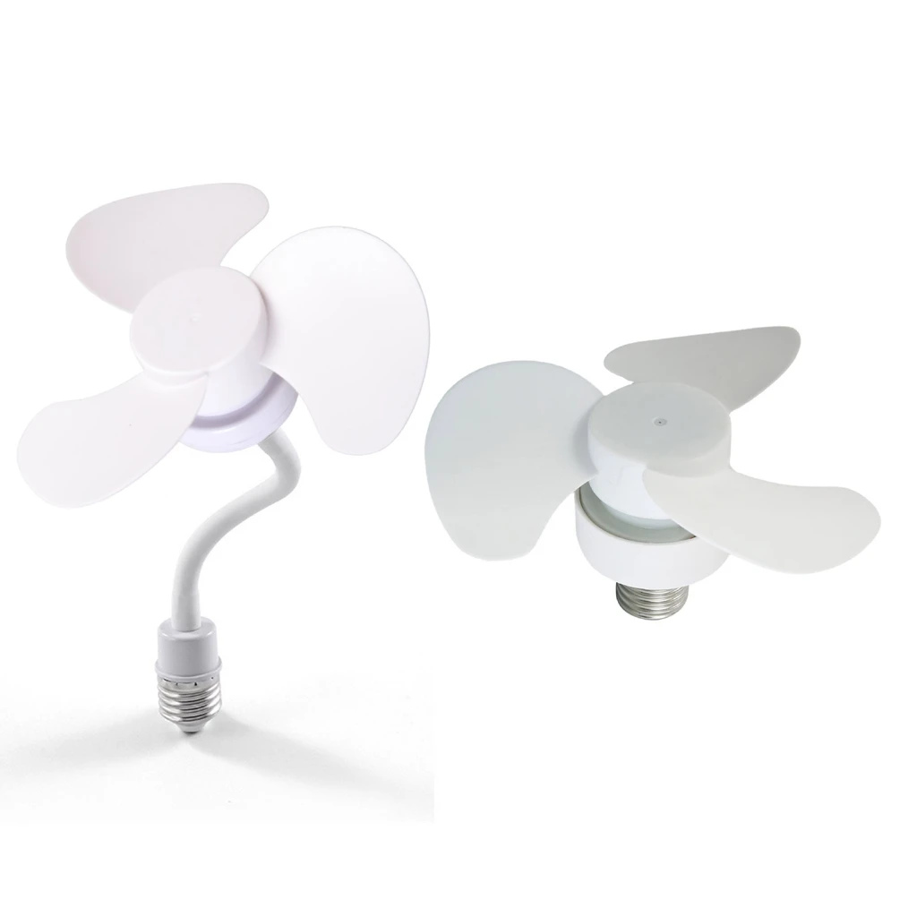 

5.5inch Chandelier Fan E27 Thread Ceiling Fan 360 Degree Adjustment Low Noise Electric Fan Cooling Fan for Indoor