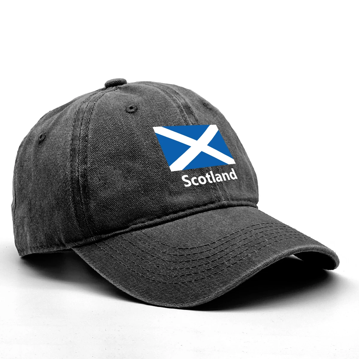 Scotland Flag Print Baseball Cap Fashion Distressed Casual Sports Lightweight Baseball Cap for Women Men Daily Headwear Caps