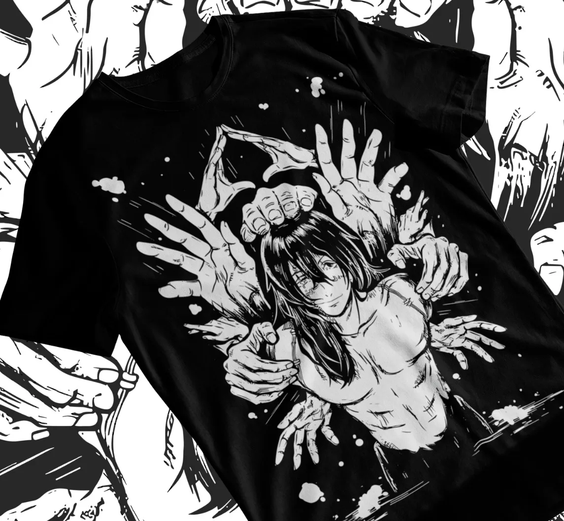 

Jujutsu Kaisen Mahito Curse Anime Manga Short Sleeve T-shirt Soft Tee