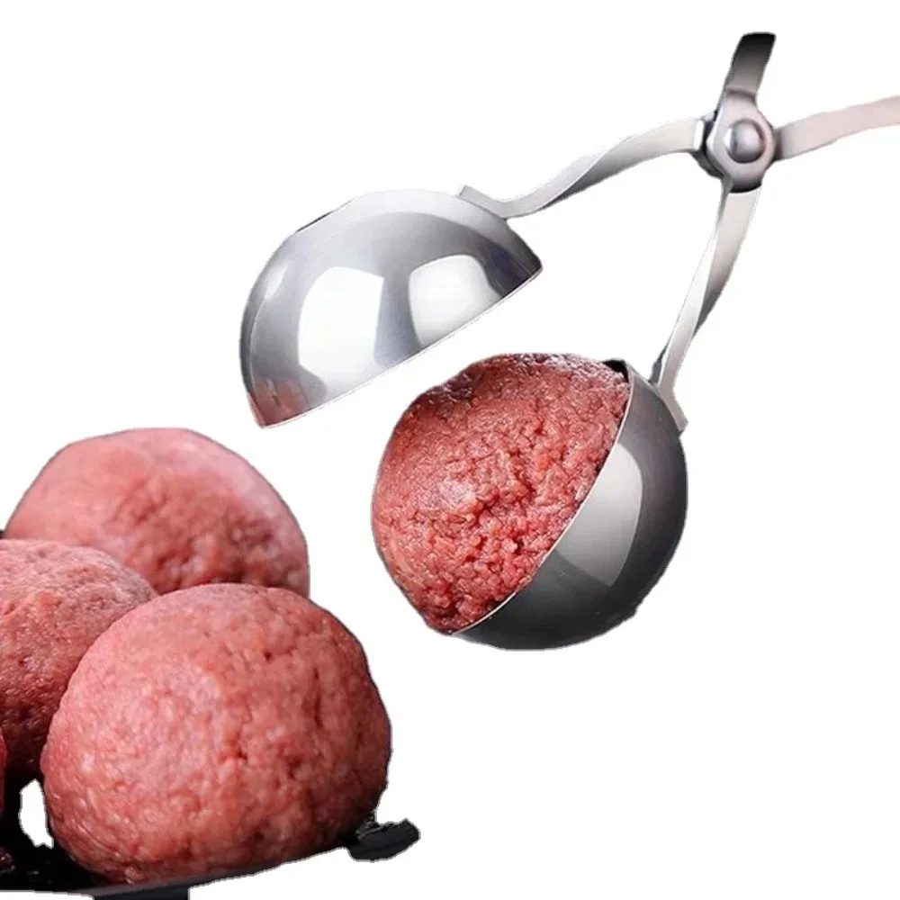​​1PC 3-in-1 Meatball Maker Mold,Rice Ball & Fish Ball Shaper Tool - Food-Grade Plastic Kitchen Gadget for Home Cooking