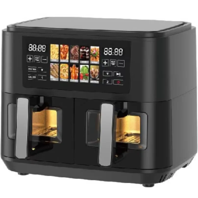 23L26L28L30L pantalla táctil Horno Freidora De Aire sin aceite freidora De aire Digital eléctrica De acero inoxidable ventana inteligente freidora De aire profundo