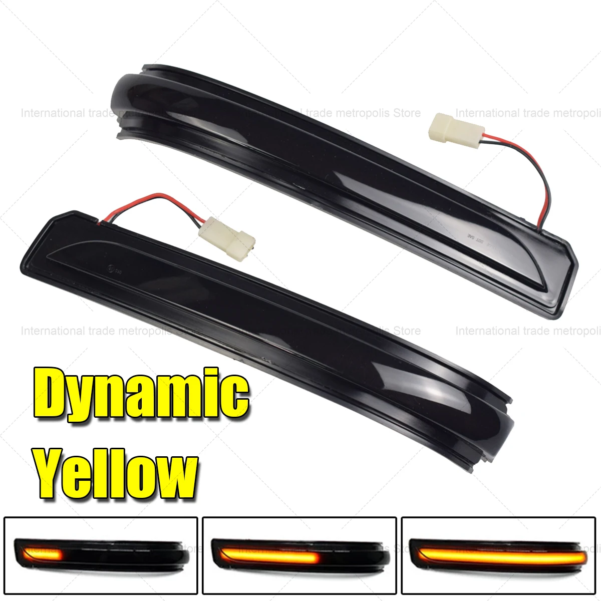 

Dynamic LED Turn Signal Light for Mercedes A/B Class W169 W245 2007-2011 Side Mirror Repeater Lamp (1 Pair)