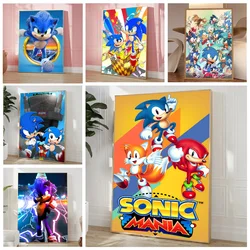 Classic Movie Supersonic-S-Sonic The Hedgehog Game Poster Stickers Living Room Bedroom Entrance Cafe Art Decoration Painting