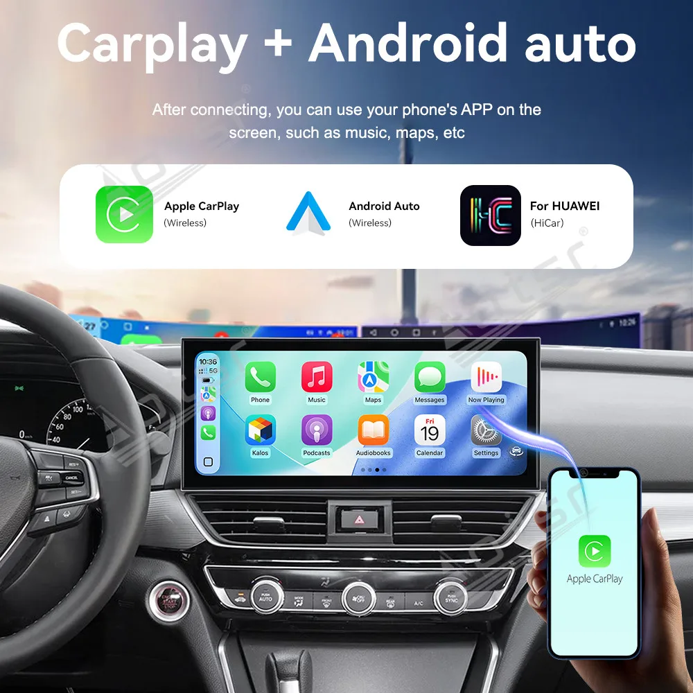 For Honda Inspire & 10th Gen Accord (Low Trim) 2018-2022 15.8 Inch In-Dash Car Radio GPS Nav Carplay Android Auto Plug & Play