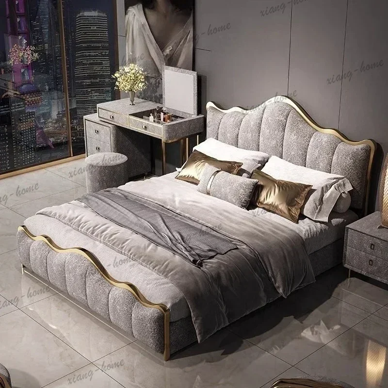 FG 180x200cm Full Marriage Bedrooms Dorm Room Essential Full Bedroom Furniture Bedroom Full Sizebed Frame With Headboard Double