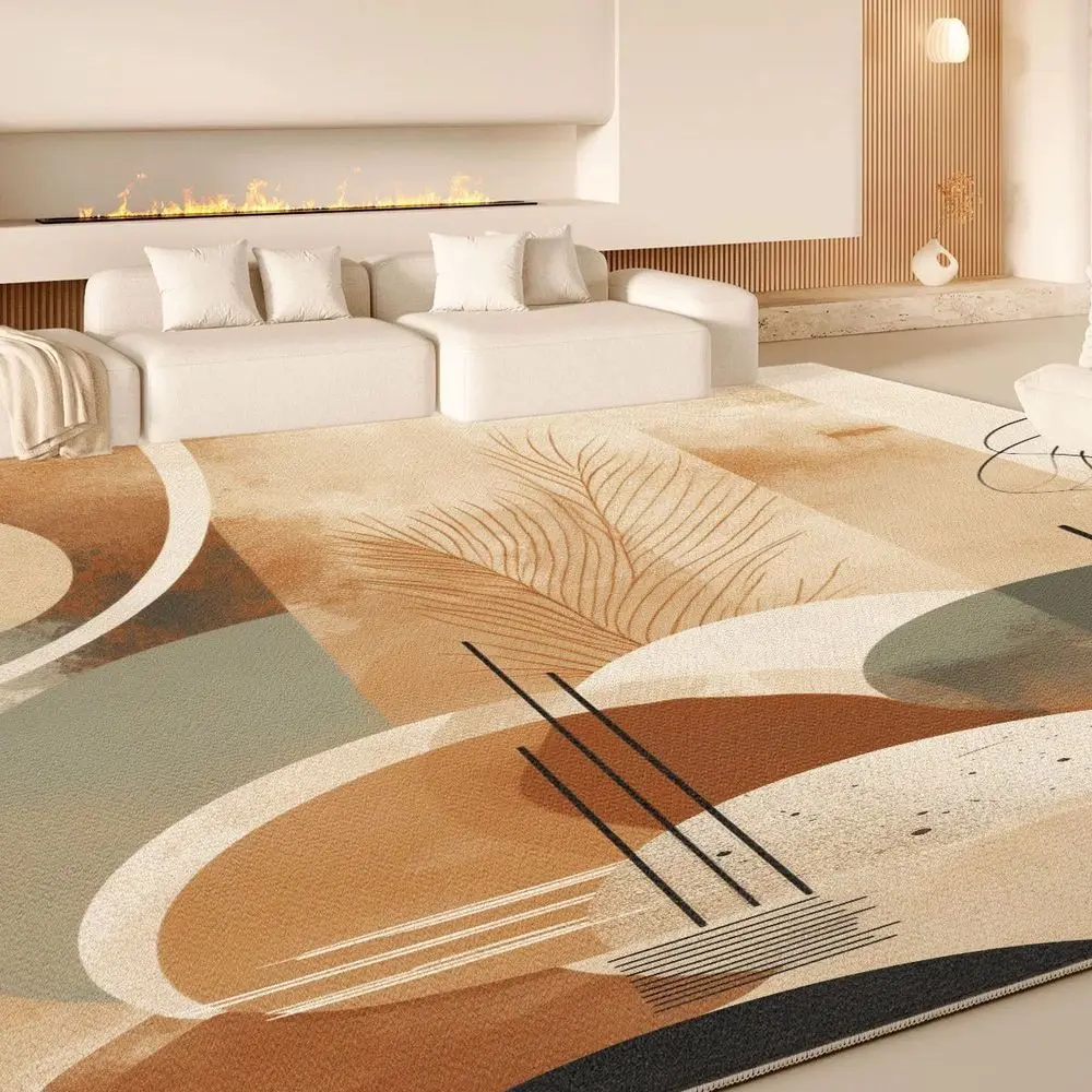 

VIKAMA Plush Loop - Pile Material Practical Mat for Living Room and Bedside, Soft and Skin - Friendly, with Strong Resilience, R