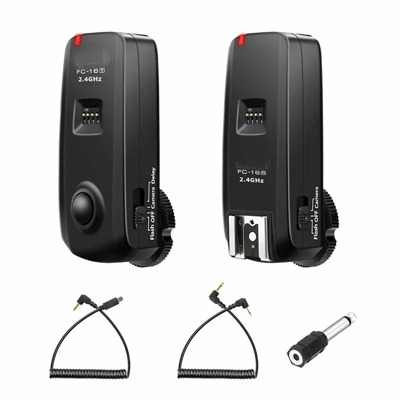 FC-16 2.4GHz Channel Wireless Radio Flash Speedlite Studio Trigger Receiver with Standard Hot Shoe for Canon/Nikon/Pentax