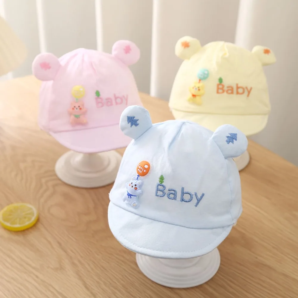 

Cute Breathable Baseball Hat Soft Cotton Sunshade Sun Hat UV Protection Thin Peaked Cap Kid