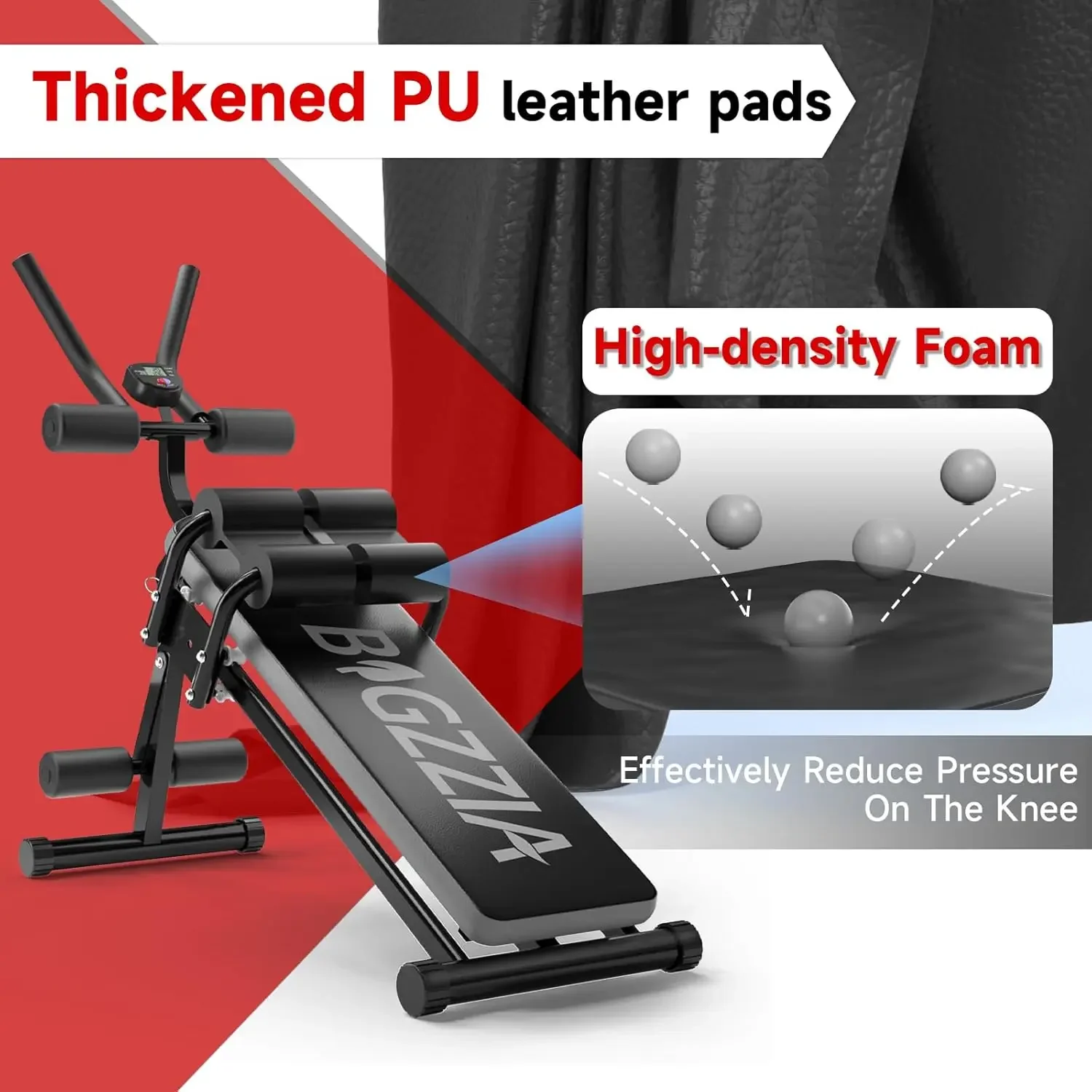 [سعر مخفض، حار بيع! ]آلة البطن، آلة معدات تمارين البطن لتمرين المعدة، مدرب البطن القابل للطي للمنزل