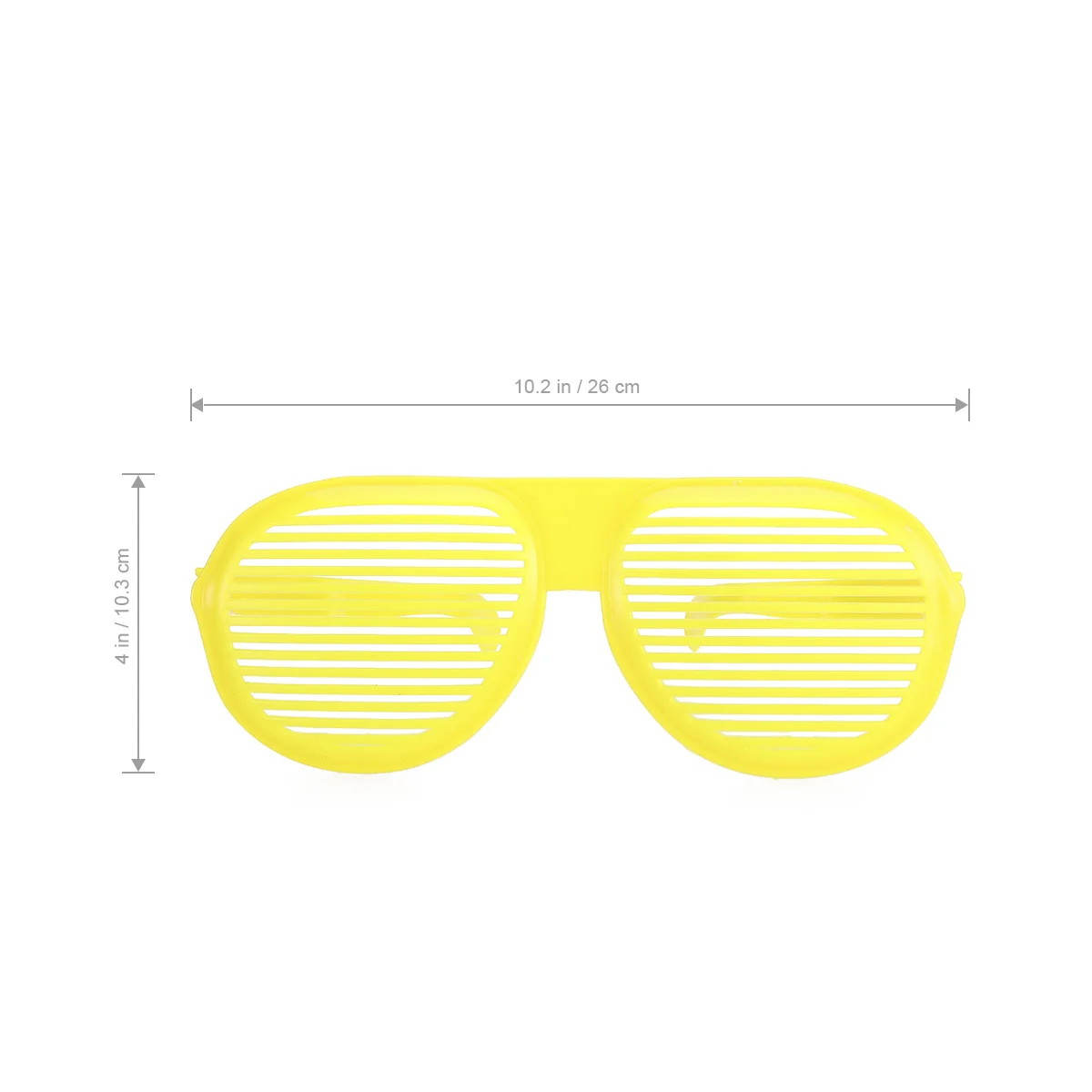 

Fun Oversized Shutter Glasses Yellow Fashion Glasses for Party Club Performance Create Fun Active Atmosphere Face Slimming