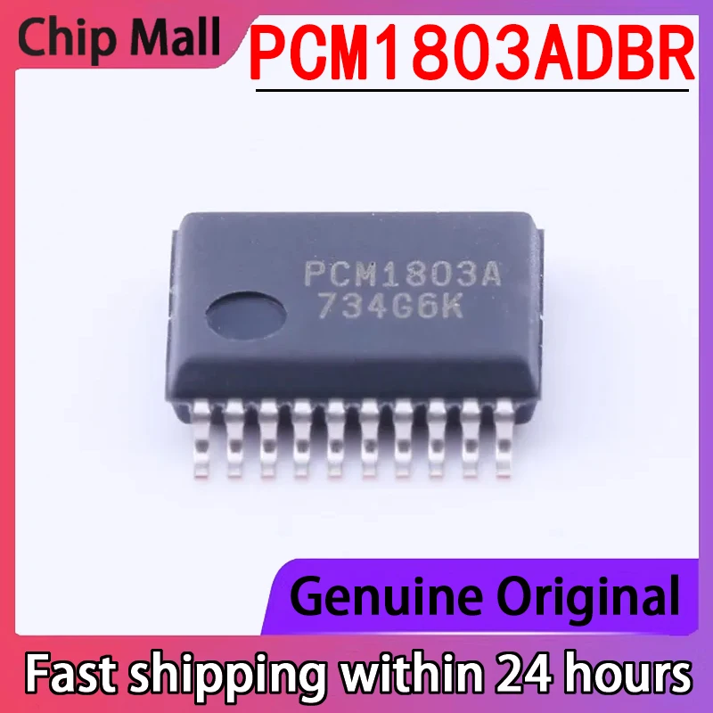 1PCS Original Brand New PCM1803ADBR Screen Printed PCM1803A Encapsulated SSOP20 Audio Digital Converter