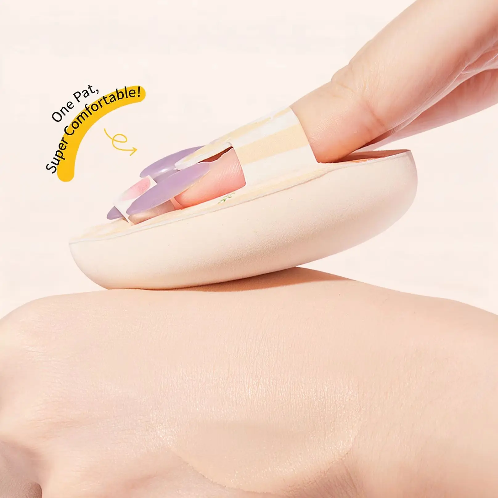 1-5pcs Makeup Puff Air Cushion Foundation Sponge Wet and Dry Rubycell Soft Bouncy Even Powder Release Powder Puff