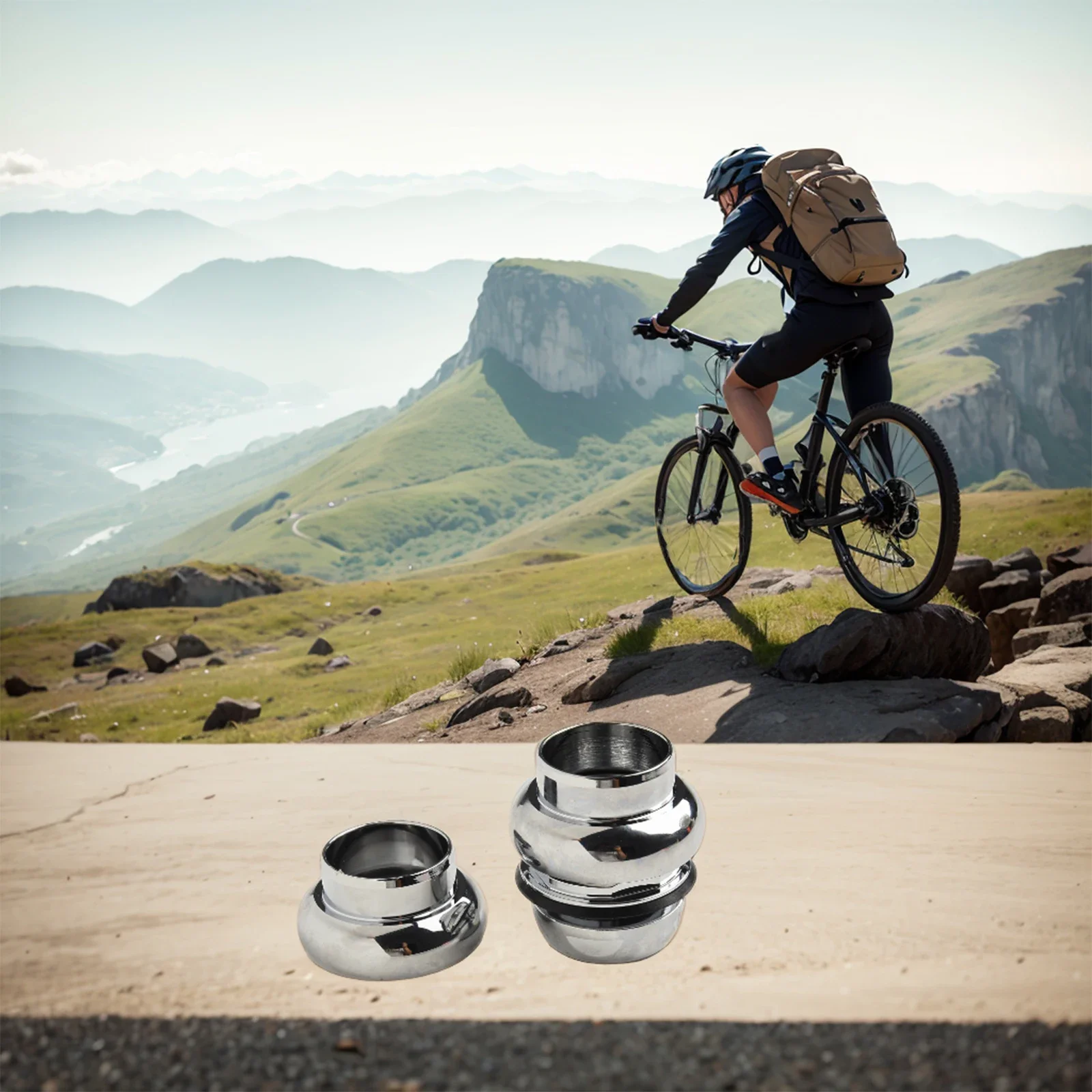 

1" Bicycle Headset Threaded Bicycle Headset Fixed Gear Racing Bike-Headset Bearing 22.2mm Bicycle Parts Accessories