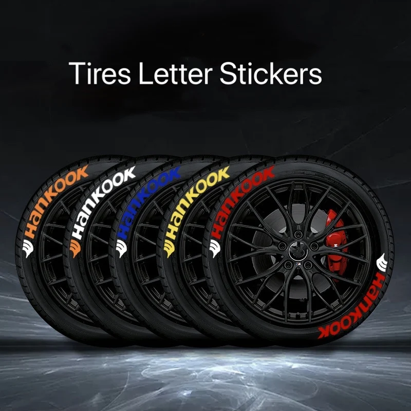 3D Stereo Car Tire Letter Stickers Number Stickers Trend Cool Motorcycle Alphabet Tire Stickers Wheel Personality Modification