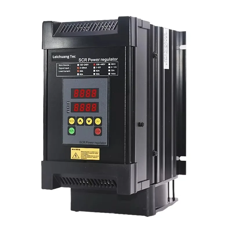 110-440VAC 40A SCR Power Controller 3-Phase Voltage Regulator with RS-485 Interface 0-10V 4-20mA 0-5V Control Signal