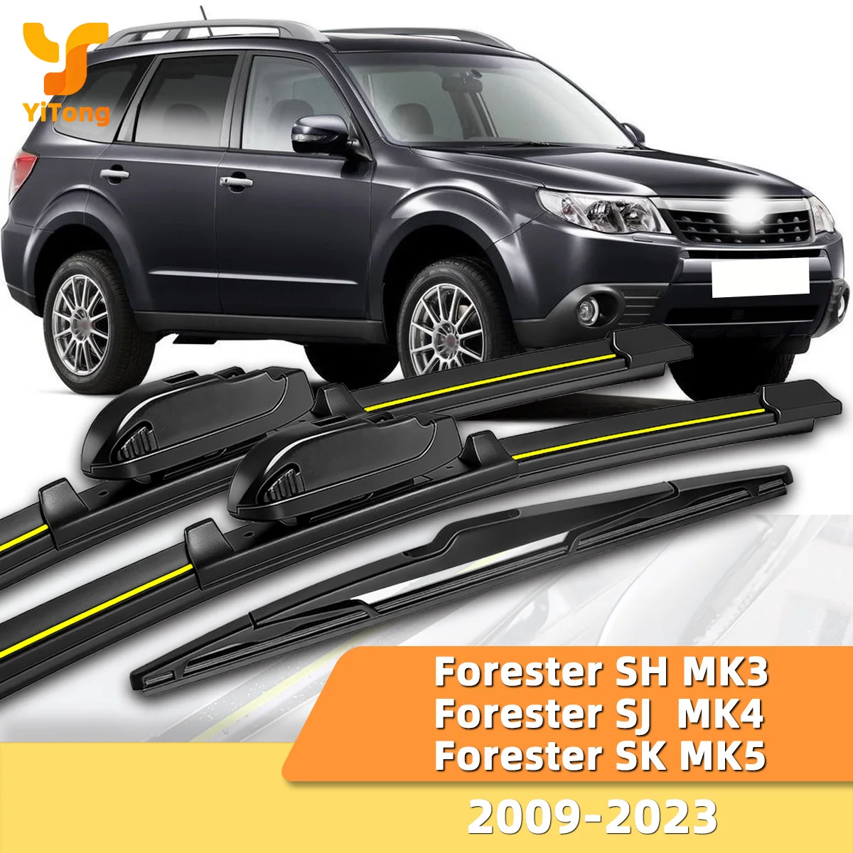 

Yitong Suitable For Subaru Forester SH MK3/SJ MK4/SK MK5 2009-2023 Front And Rear Windshield Wipers Durable Accessories2011 2020