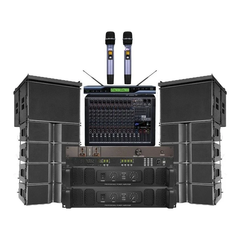 Duales 12-Zoll-Linear-Array-Audioset, Performance-Soundsystem-Ausrüstung