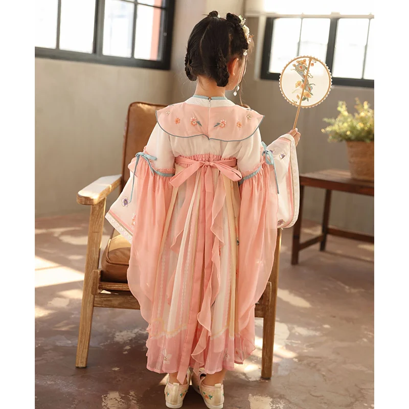 Newly Listed Girl Hanfu ханьфу Chinese cosplay Costume Children Hanfu Little Girl Baby Children's Wear Dress Children's Clothing