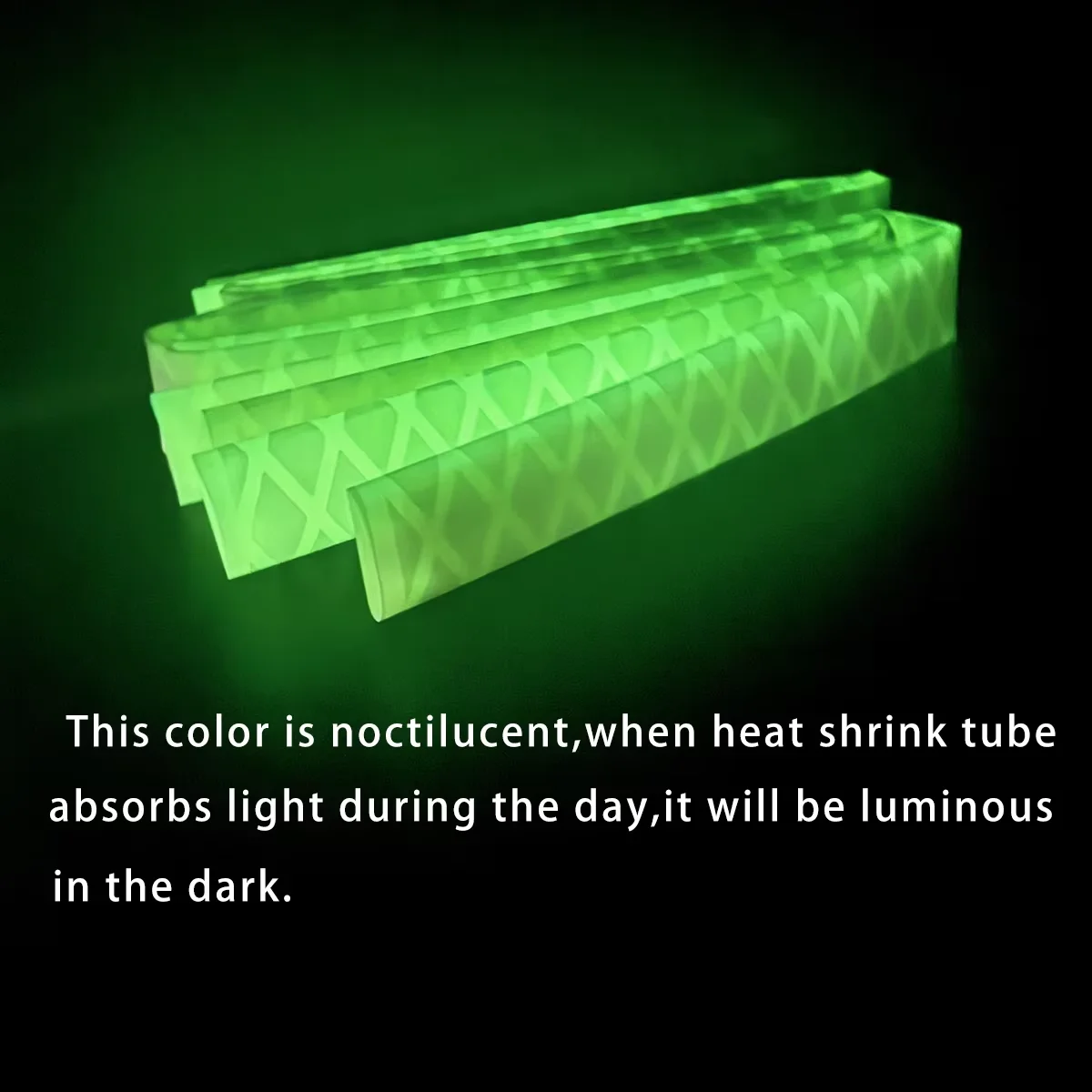 1M Anti-Slip Heat Shrink Tube 2:1 Fluorescent Color Luminous Tubing For Fishing Rod 20/25/30/35/40mm