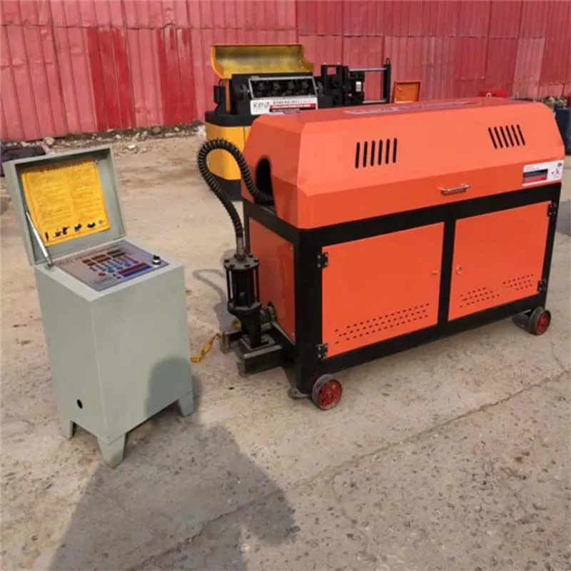 High Speed Automatic CNC 6-10mm Reinforcement Coil Steel Wire Cutting Rod Steel Metal Bar Straightening Cutting Machine