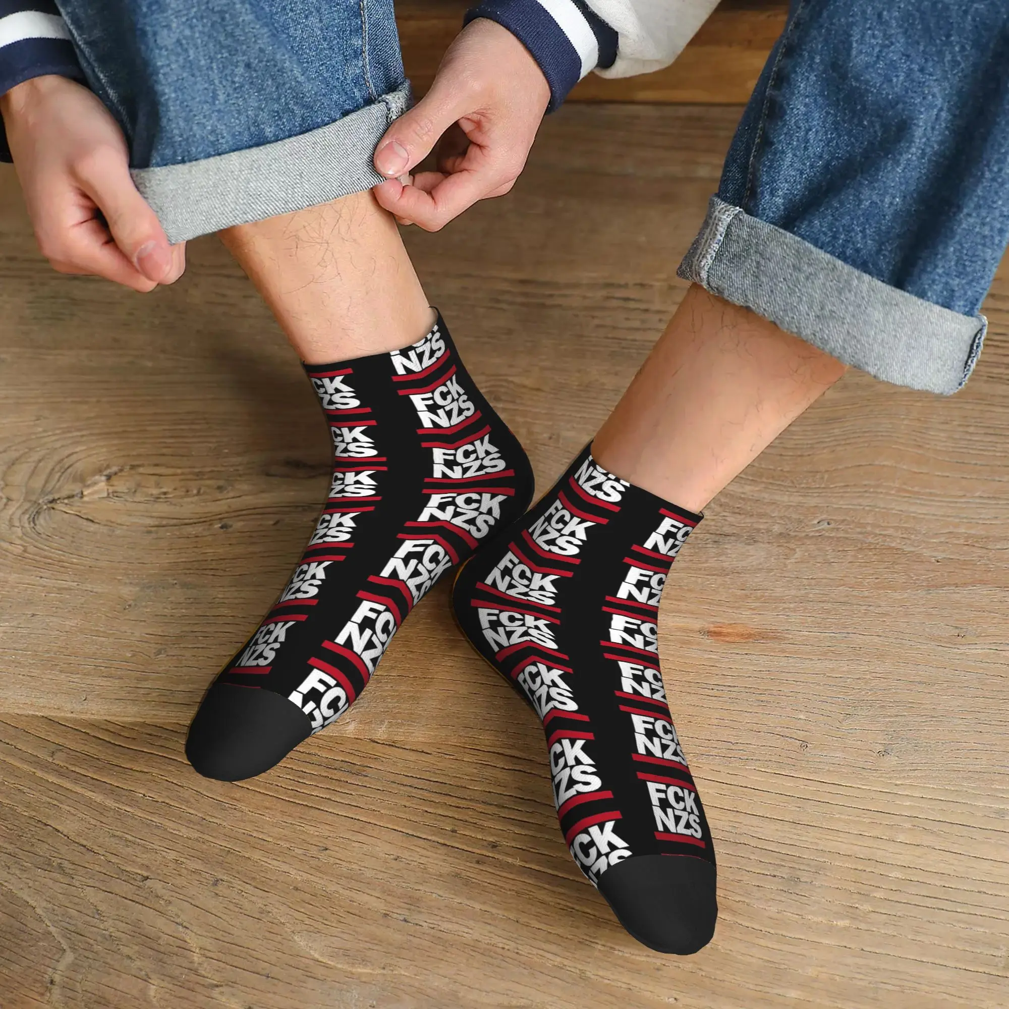 

All Seasons Fck Nzs Socks Harajuku High Quality Sport Middle Tube Socks Soft Casual Stockings for Men Women Christmas Gifts
