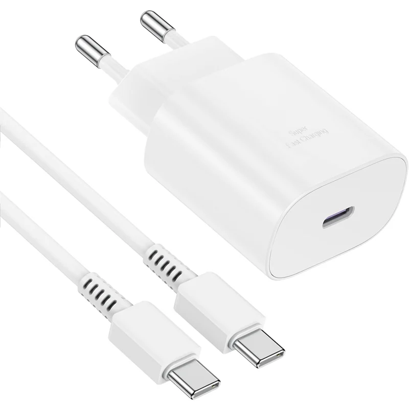 Câble de charge super rapide USB C 25W pour iPhone 15 Pro Max, adaptateur de voyage pour Samsung Galaxy S24, S23, S22, A54, 5G et 5