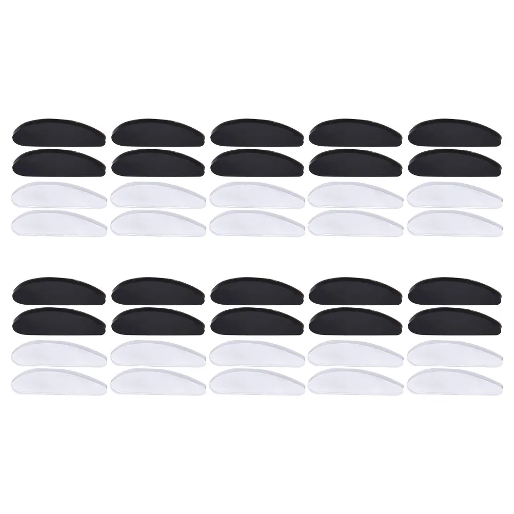 

Glasses Nose Pads Adhesive Eyeglasses Non Slip Silicone Sunglasses Nose Grips White Black Functional Accessories