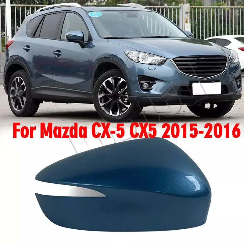 

Blue Right Passenger Side Rearview Mirror Cap Cover For Mazda CX-5 CX5 2015-2016