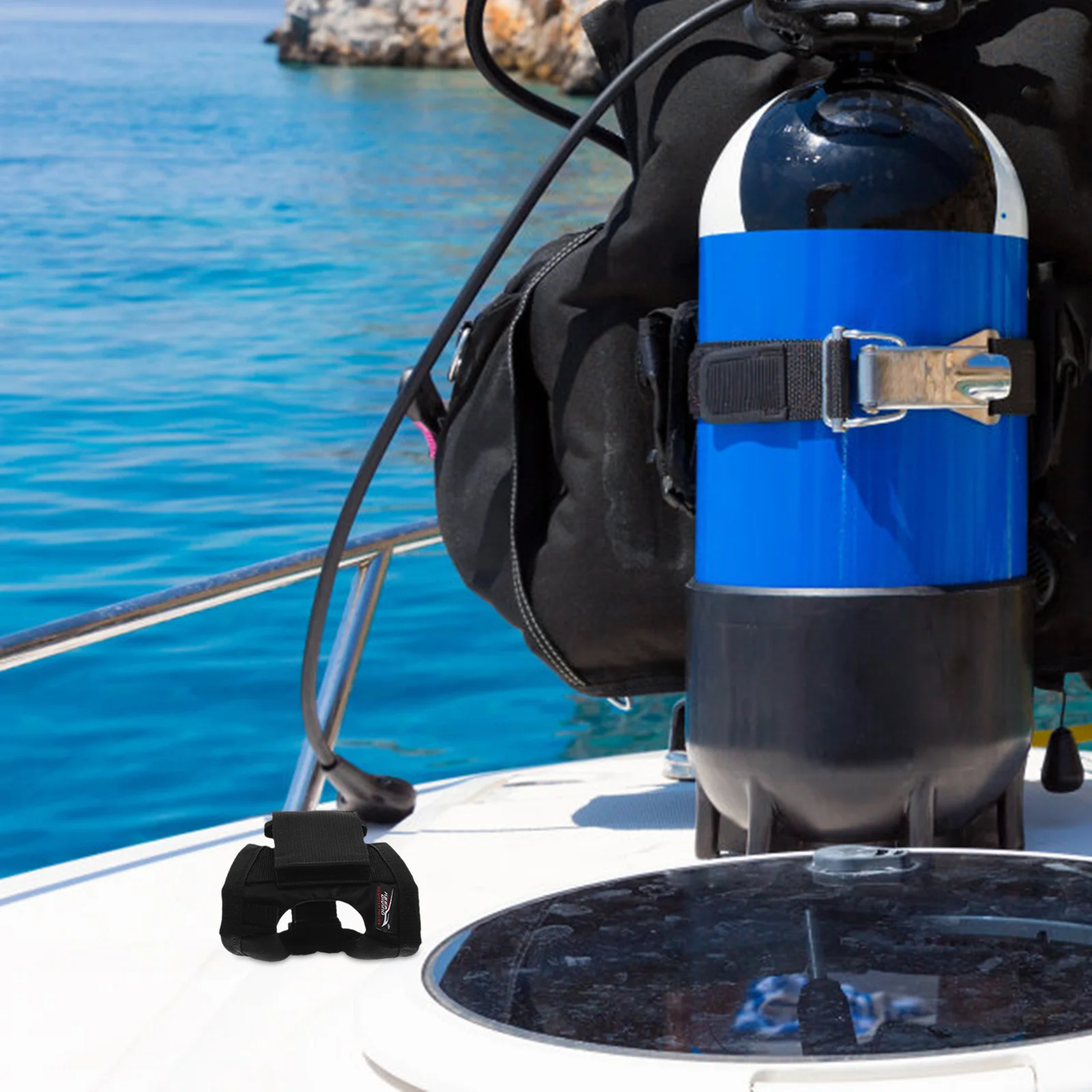 

Scuba Diving Flashlight Adjustable Strap Antislip Wrist Holder Underwater Outdoor Diving Gear Flashlight Lanyard