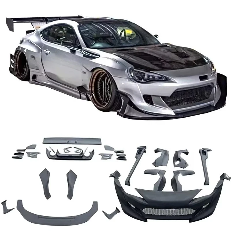 

Front Bumper Front Spoiler Side Skirt Diffuser Fender Body Kit GT86/BRZ Upgraded Rocket Rabbit Gen 3.5
