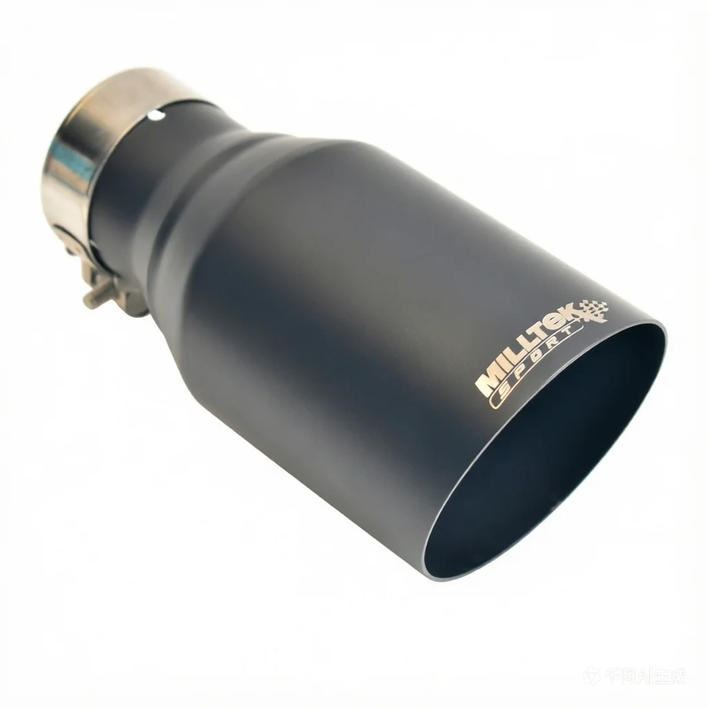 

MILLTEK SPORT 304 Stainless Steel Matte Black Angled Exhaust Tip 1.2mm Thick for European Cars
