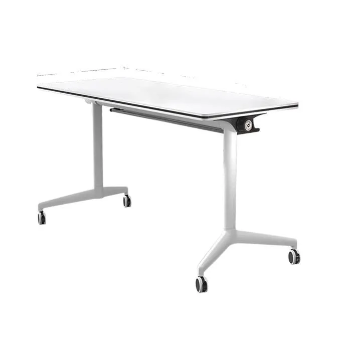

Folding conference table removable easy splicing strip table with wheels multi-functional folding training office