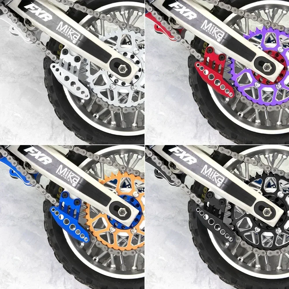 Steel 10T Front Gear + 36T Rear Gear + 70-section Sprocket Chain Set For LOSI 1/4 Promoto-MX Motorcycle RC Upgrade Accessories