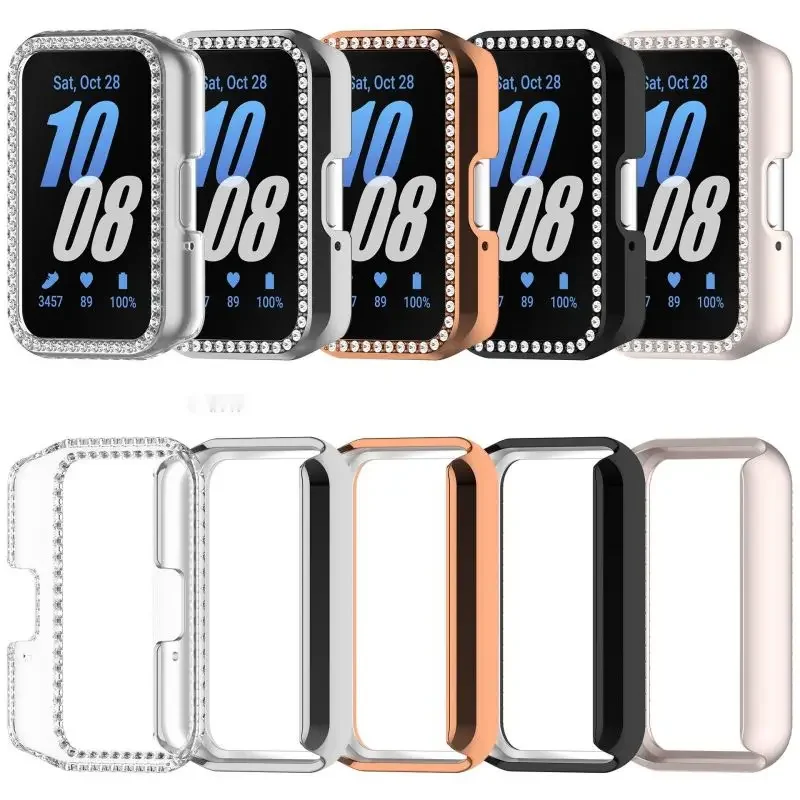 

Блестящий поликарбонатный полый чехол для Samsung Galaxy Fit 3, ремешок для часов, Алмазный кристалл, бампер, защитный чехол, защита экрана Fit3