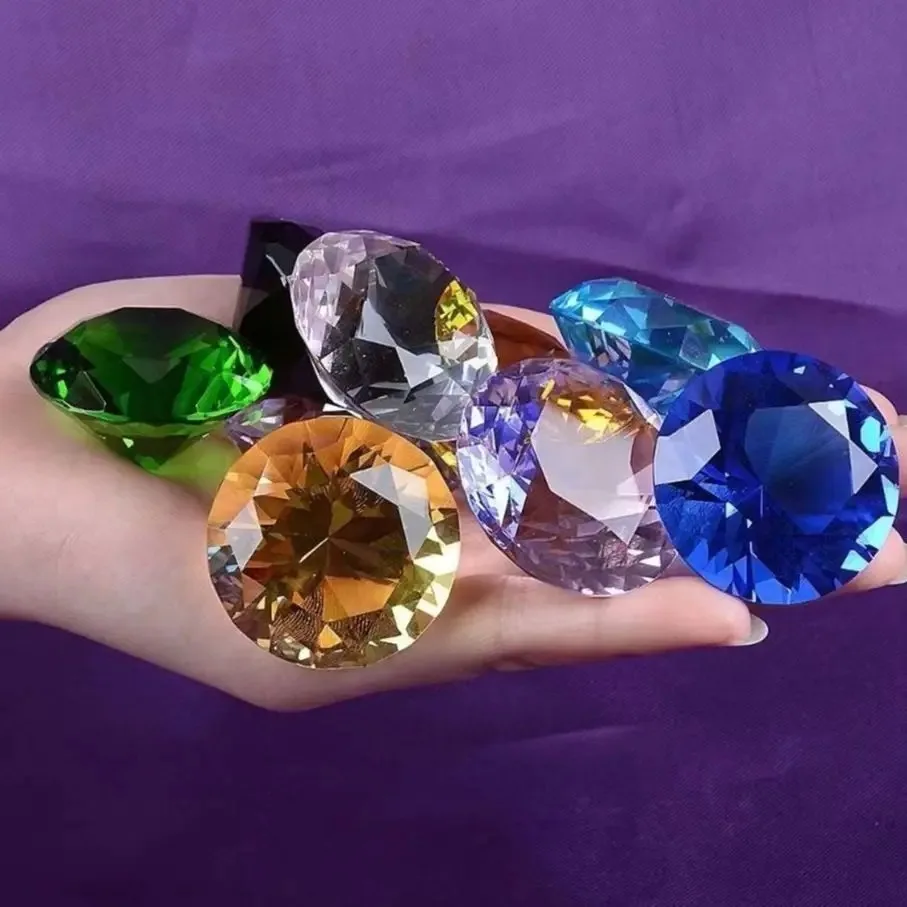 10-kolorowe szkło kryształowe Diamentowe diamenty na imprezę Romantyczna propozycja Ozdoby do dekoracji wnętrz Rzemiosło Bez podstawy