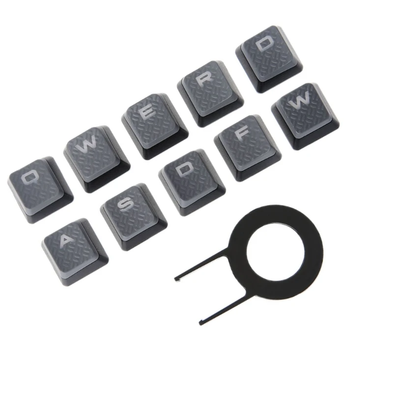 Konfigurowalny zestaw klawiszy RGB 10 sztuk dla Corsair K70 RGB K95 K90 K63 K65 mechaniczne klawiatury do gier antypoślizgowe klawisze — zdjęcie produktu 5