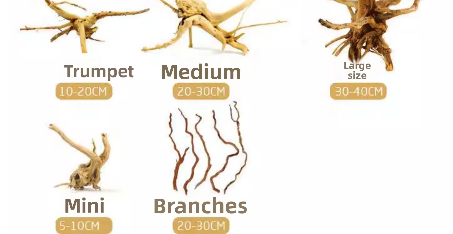 Natural Driftwood Branches For Aquarium Fish Tank Decoration With Aquatic Plant Rooting Features - view 6