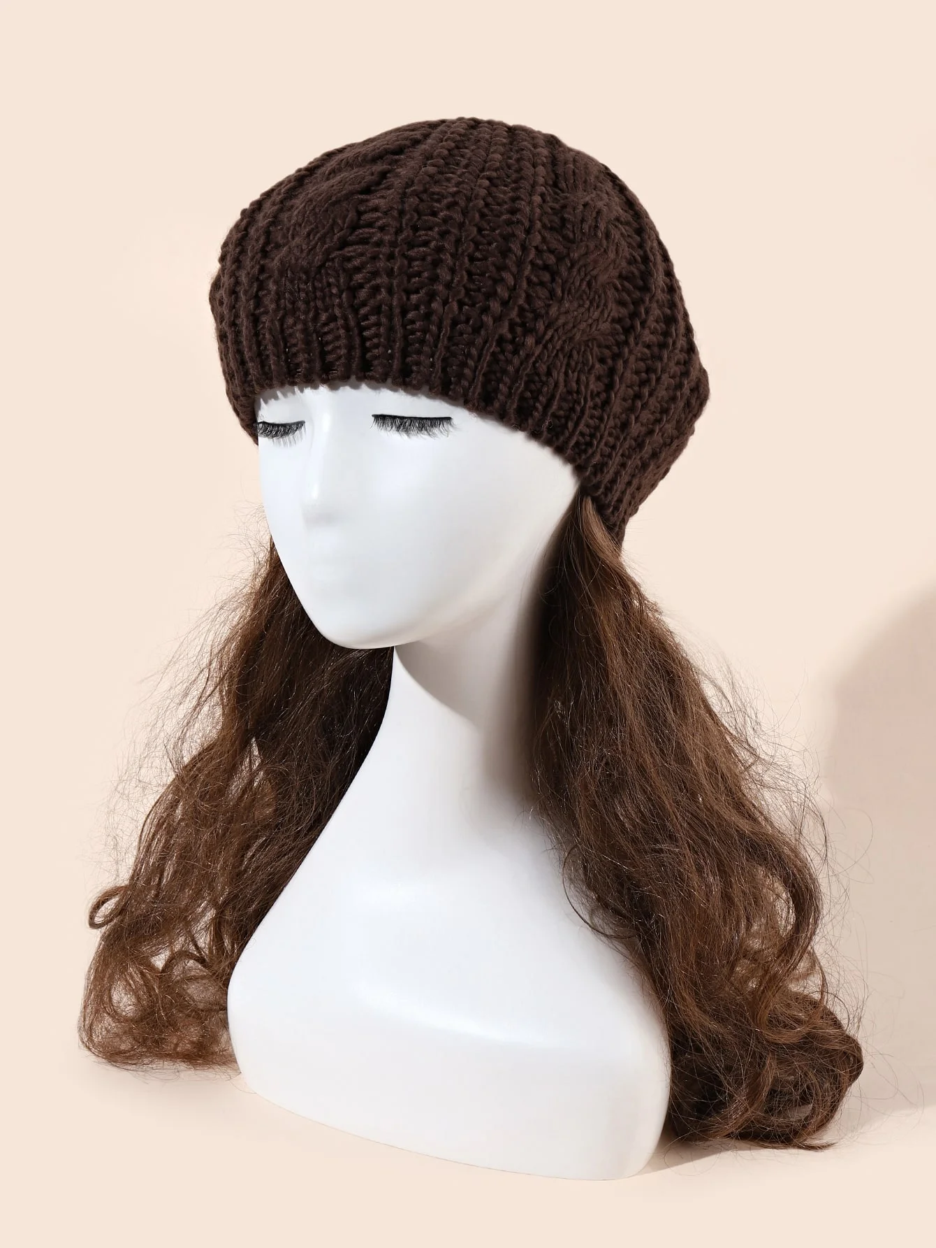 New Fried Dough Twists Big Bud Knitted Hat Windproof and Cold proof Women\'s Woolen Berets in Autumn and Winter