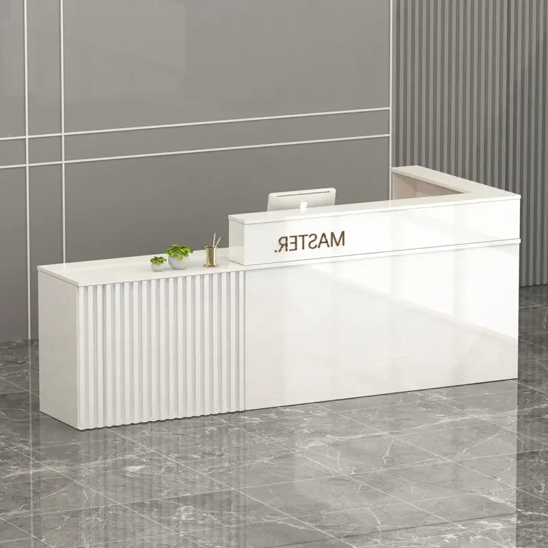 

Small Reception Church Pulpit Front Desk Lectern White Pulpitos Standing Office Shop Counter Bar Register Bureau Shop Furniture